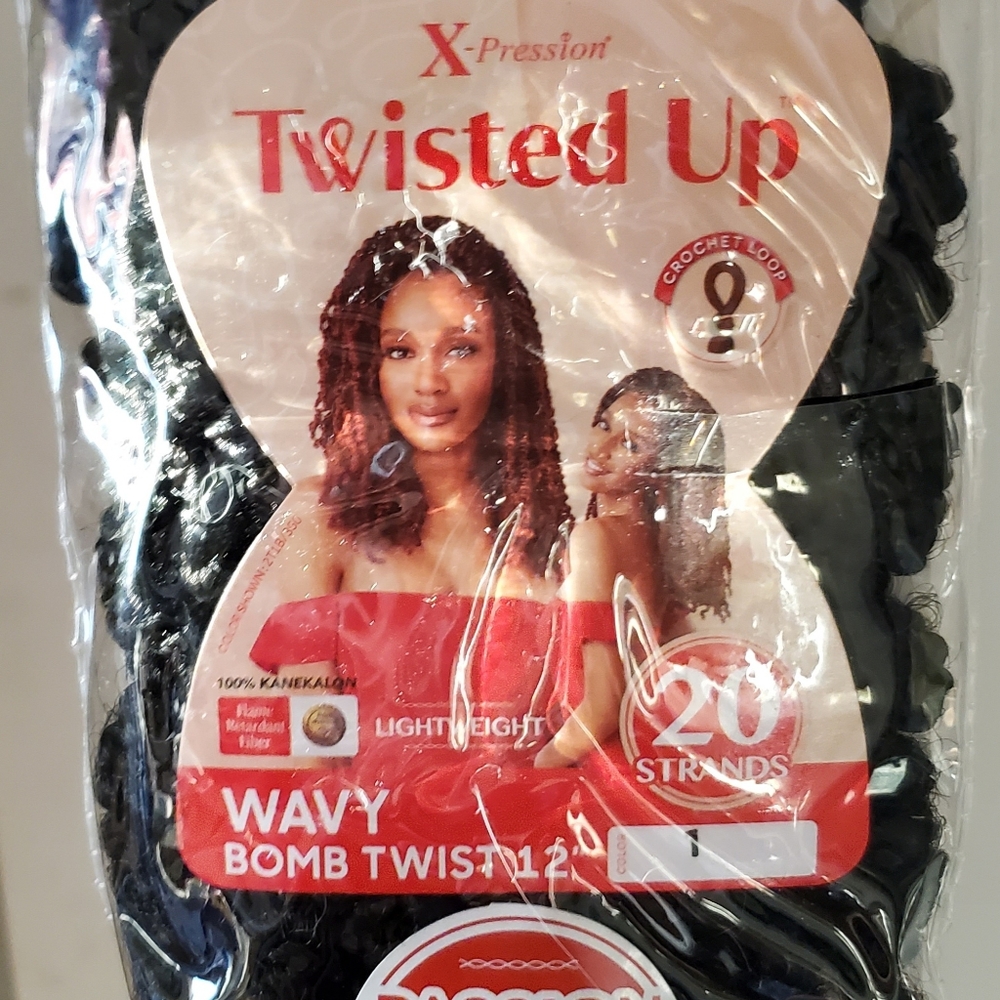 Crochet loop wavy body twist color 1